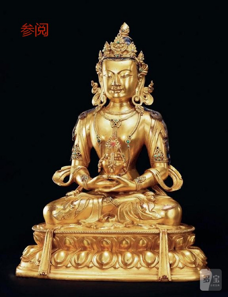 清乾隆（1736-1795年）无量寿佛像 - 图13
